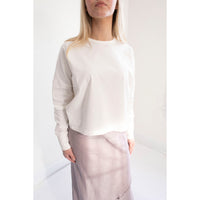 Studio Nicholson Loop Long Sleeve T-Shirt in Optic White