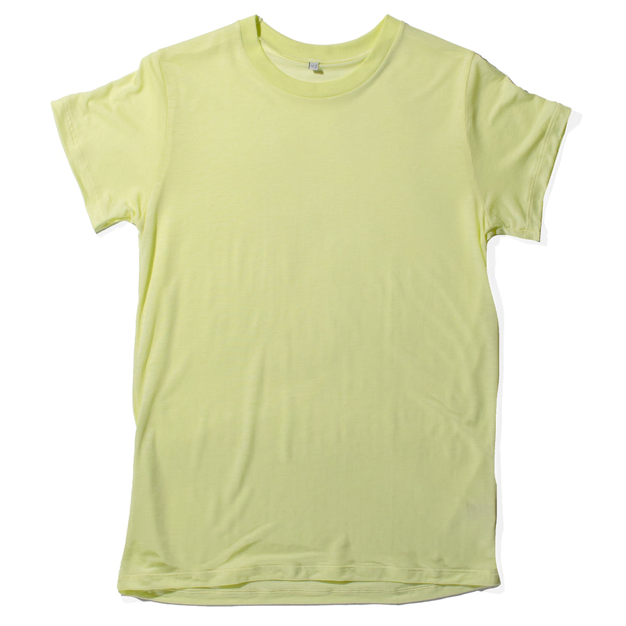 Baserange Bamboo Tee Shirt in Lime