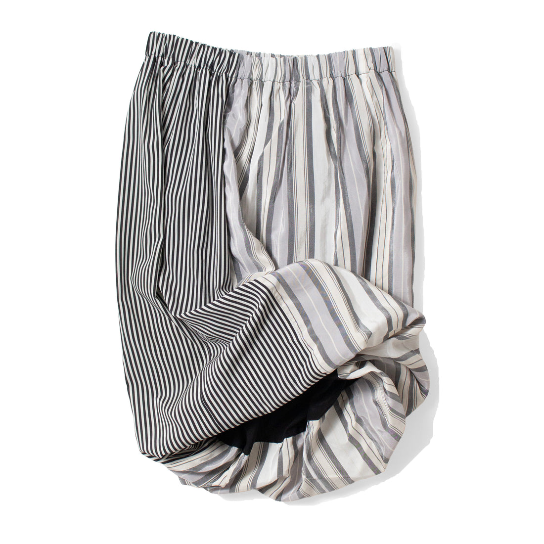 Baserange Bella Skirt in Grey Stripe