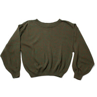 Baserange Calla Sweater in Green Brown Melange
