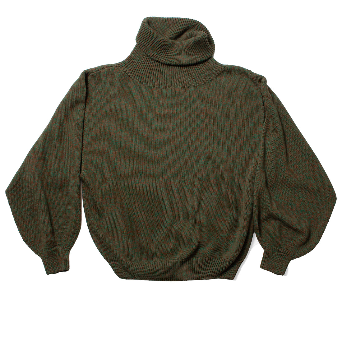 Baserange Calla Turtleneck in Green Brown Melange