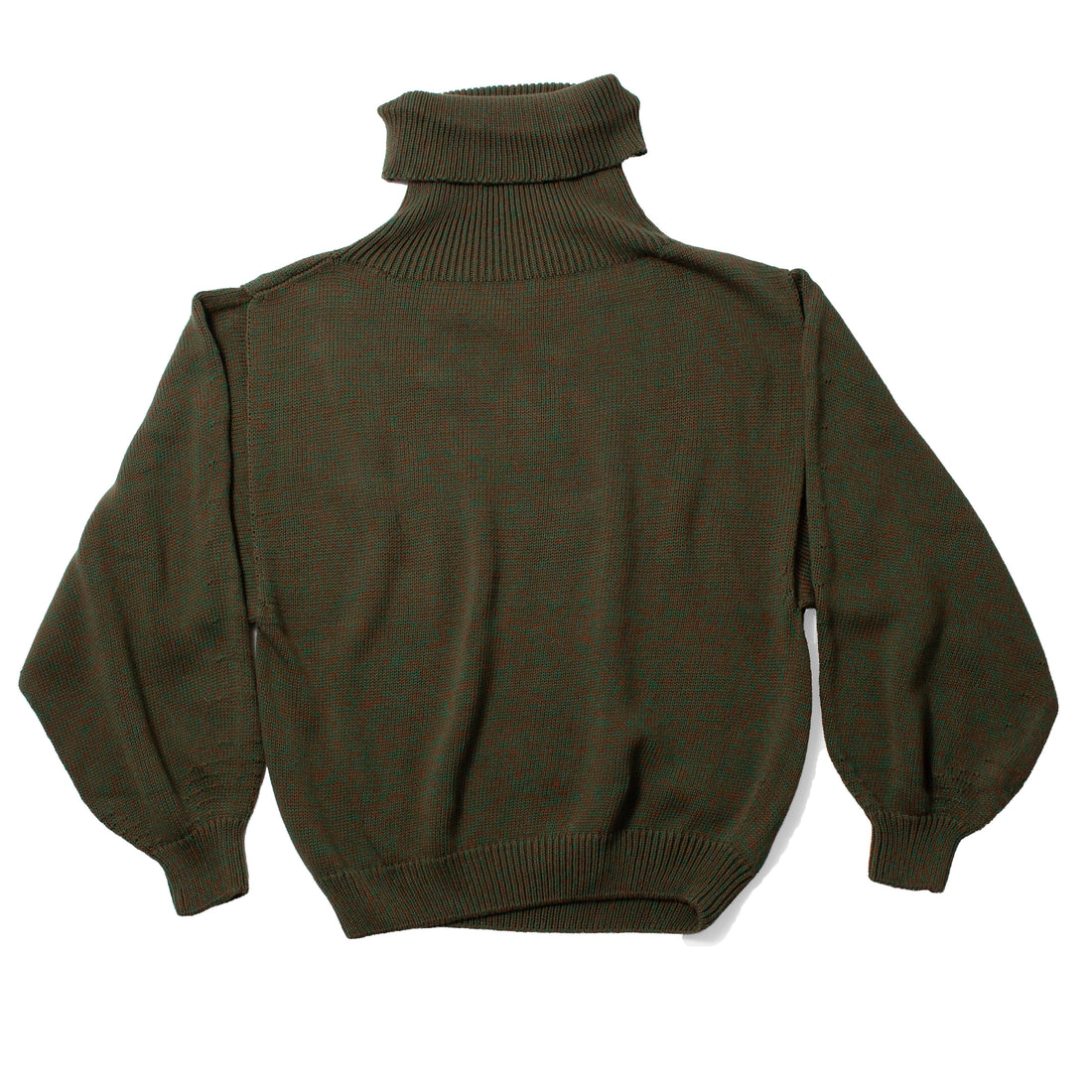 Baserange Calla Turtleneck in Green Brown Melange