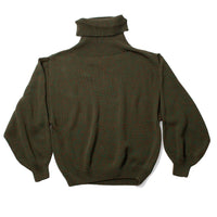 Baserange Calla Turtleneck in Green Brown Melange