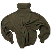 Baserange Calla Turtleneck in Green Brown Melange