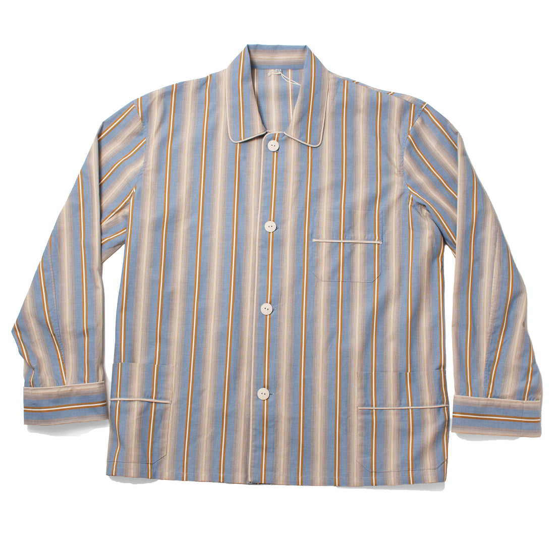 Baserange Carte Shirt in Grid Stripe