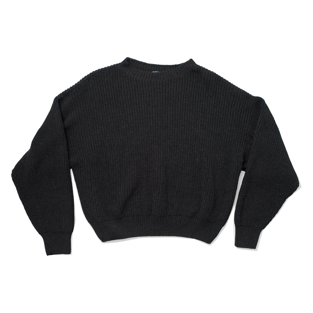 Baserange Mea Pullover in Black Melange