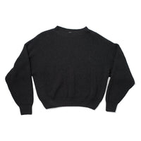 Baserange Mea Pullover in Black Melange