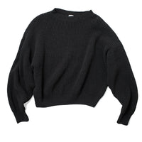 Baserange Mea Pullover in Black Melange