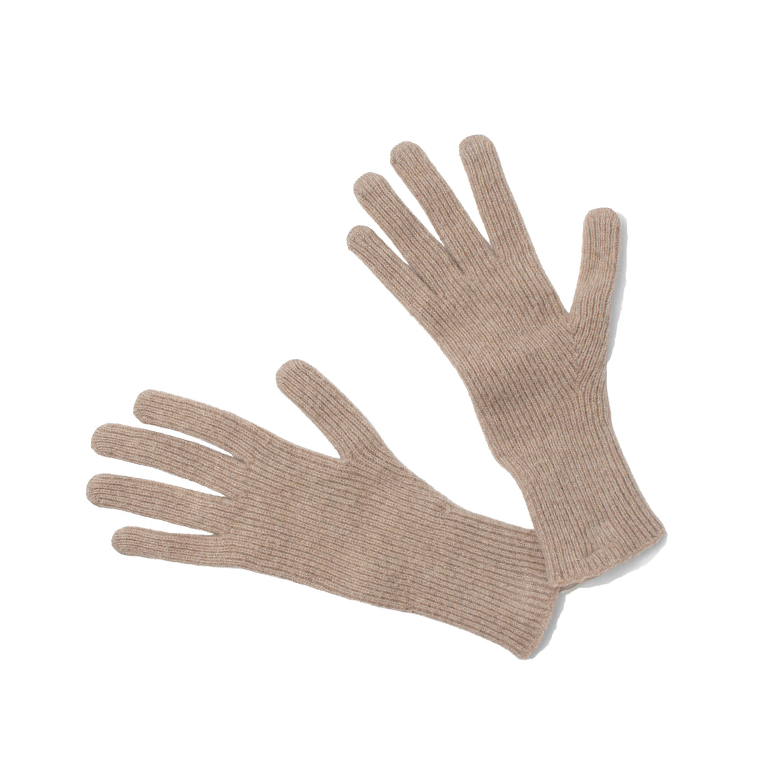 Baserange Ribbed Gloves in Camel