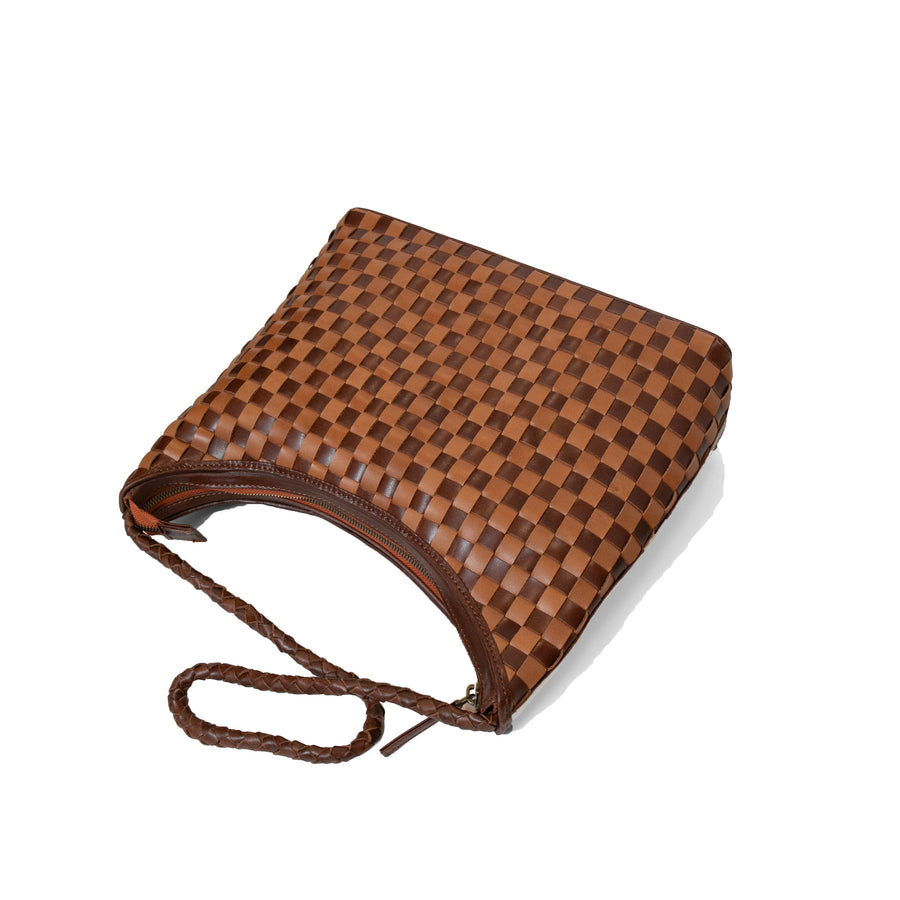 Bembien Large Marni Bag in Copper + Sienna Check