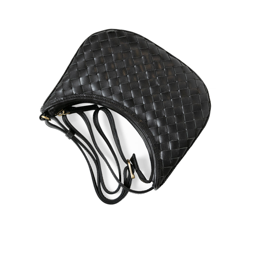 Bembien Mini Sling in Carré Weave Black