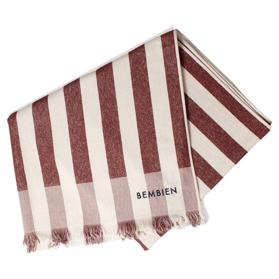 Bembien Plage Towel in Brown Stripe