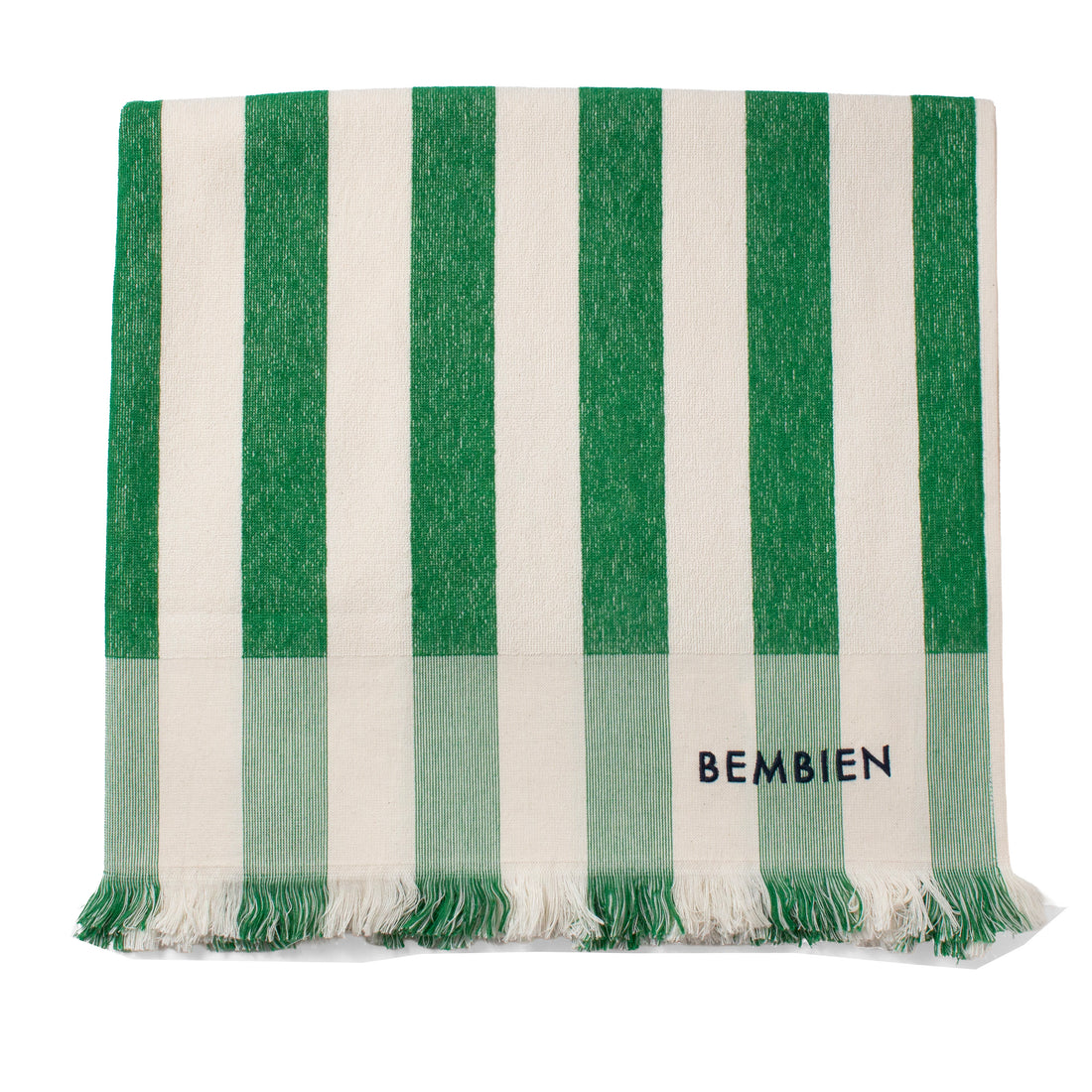 Bembien Plage Towel in Green Stripe