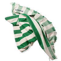 Bembien Plage Towel in Green Stripe