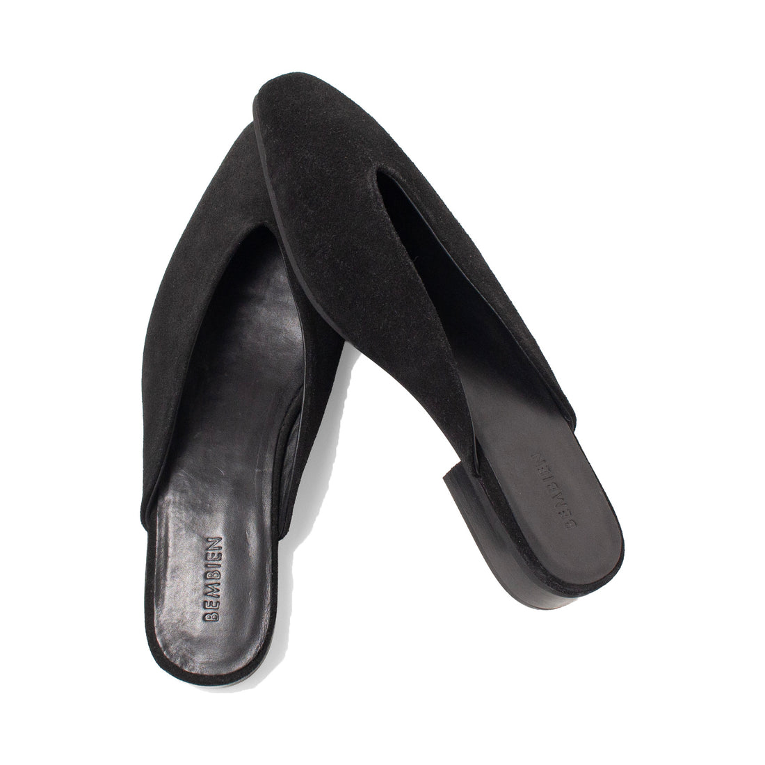Bembien Faye Mule in Black Suede
