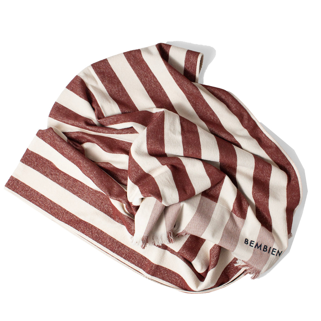 Bembien Plage Towel in Brown Stripe