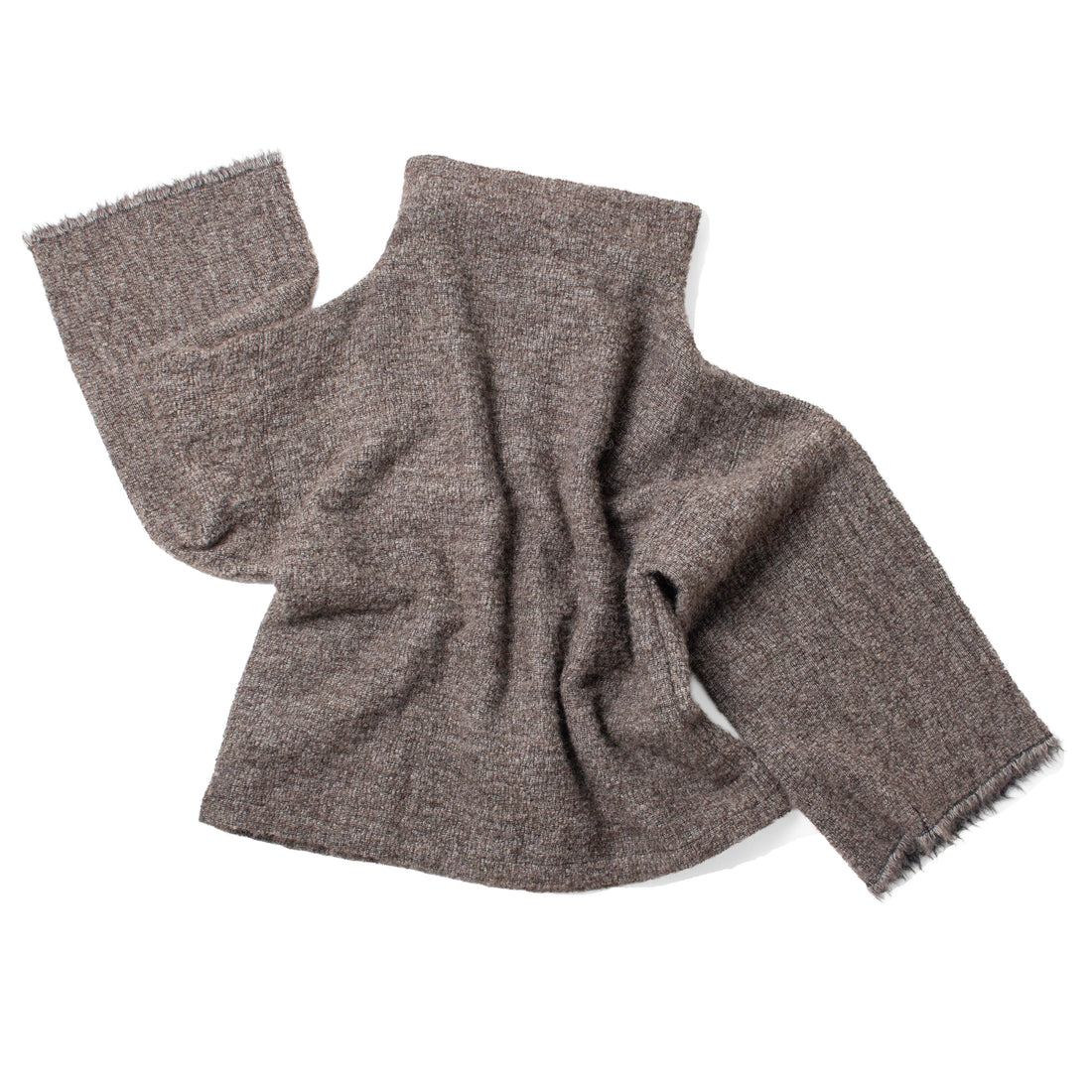 Black Crane Alpaca Tube Top in Beige