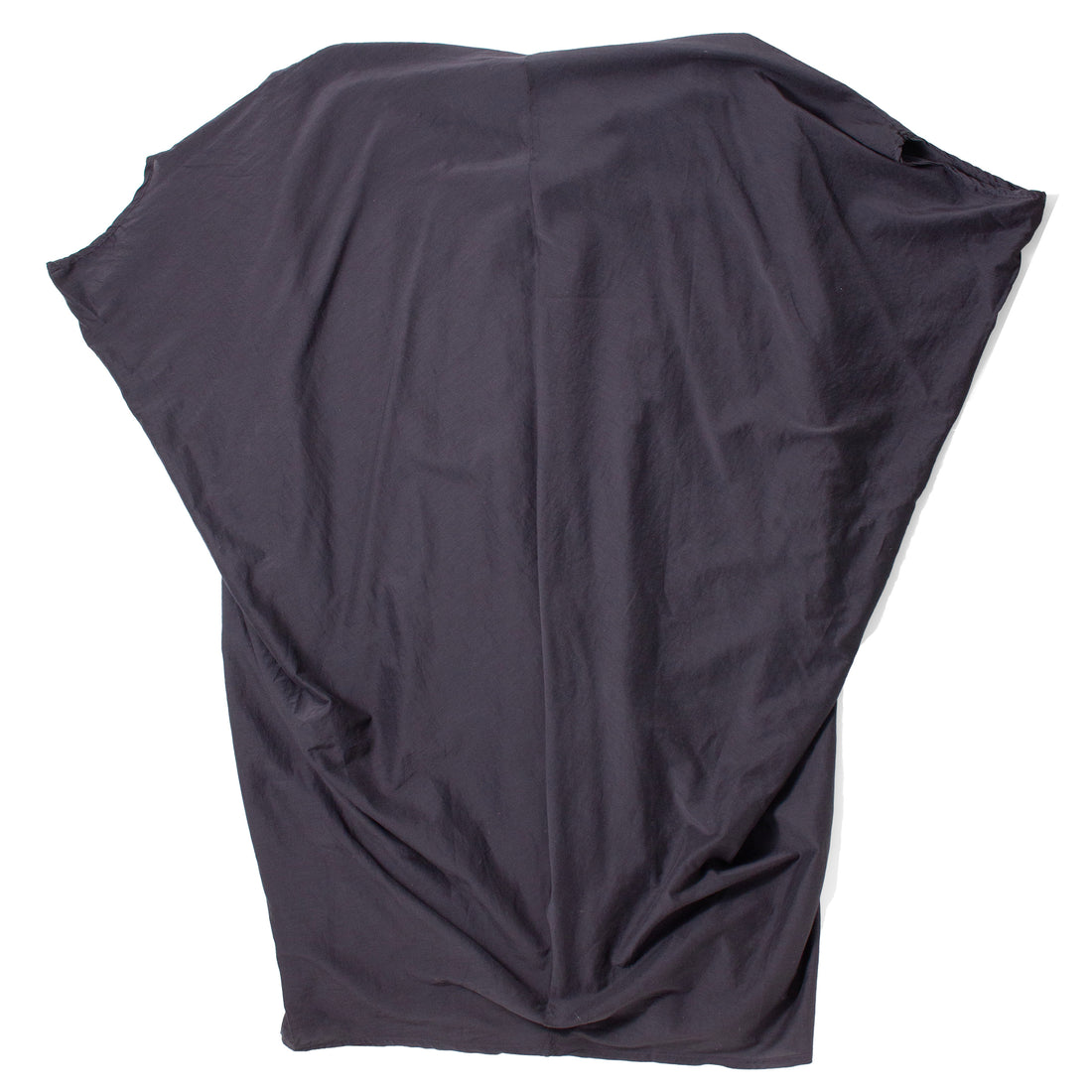 Black Crane Draped Dress in Faded Black