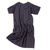 Black Crane Easy Dress in Faded Black