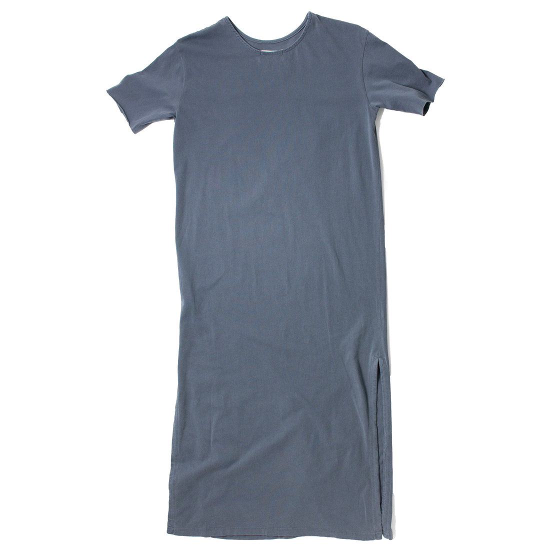 Black Crane Long Tee Dress in Indigo