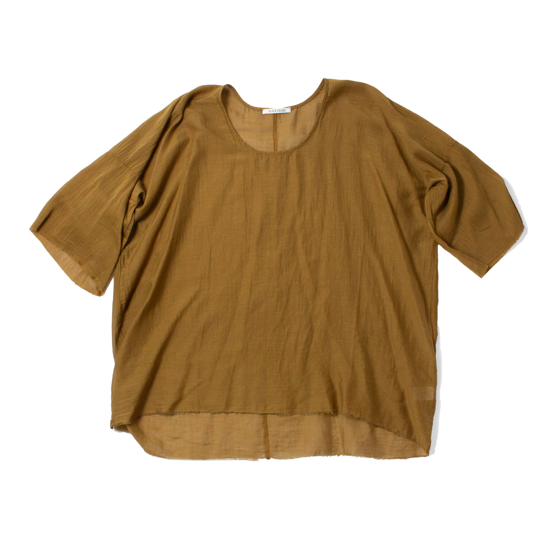 Black Crane Oversized Top in Dark Olive