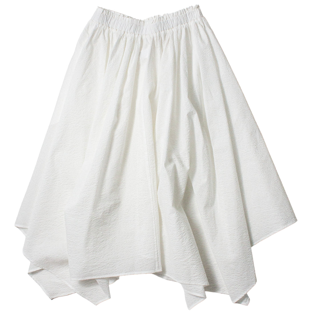 Black Crane Paper Skirt in White