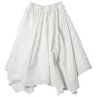 Black Crane Paper Skirt in White