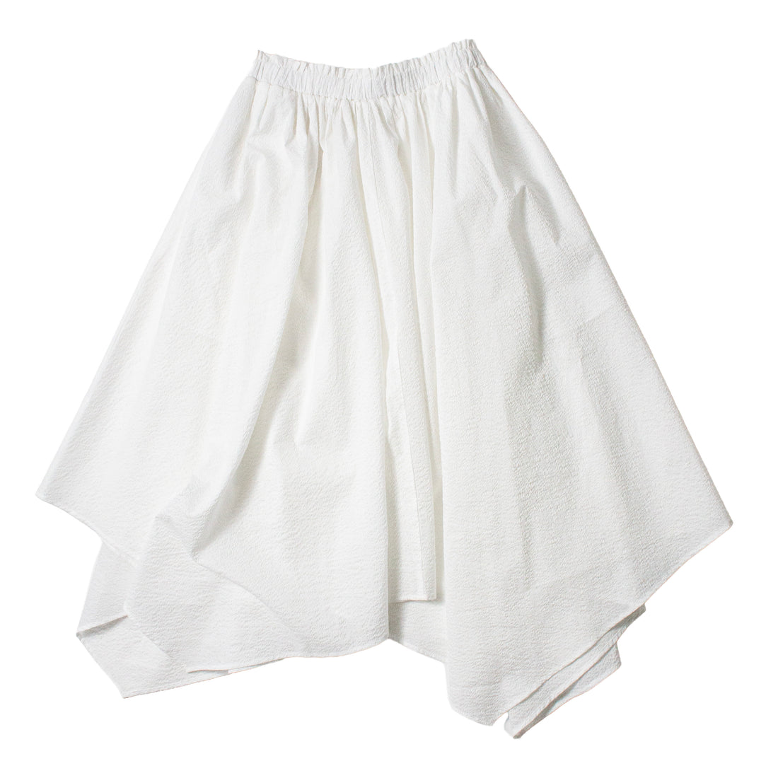 Black Crane Paper Skirt in White