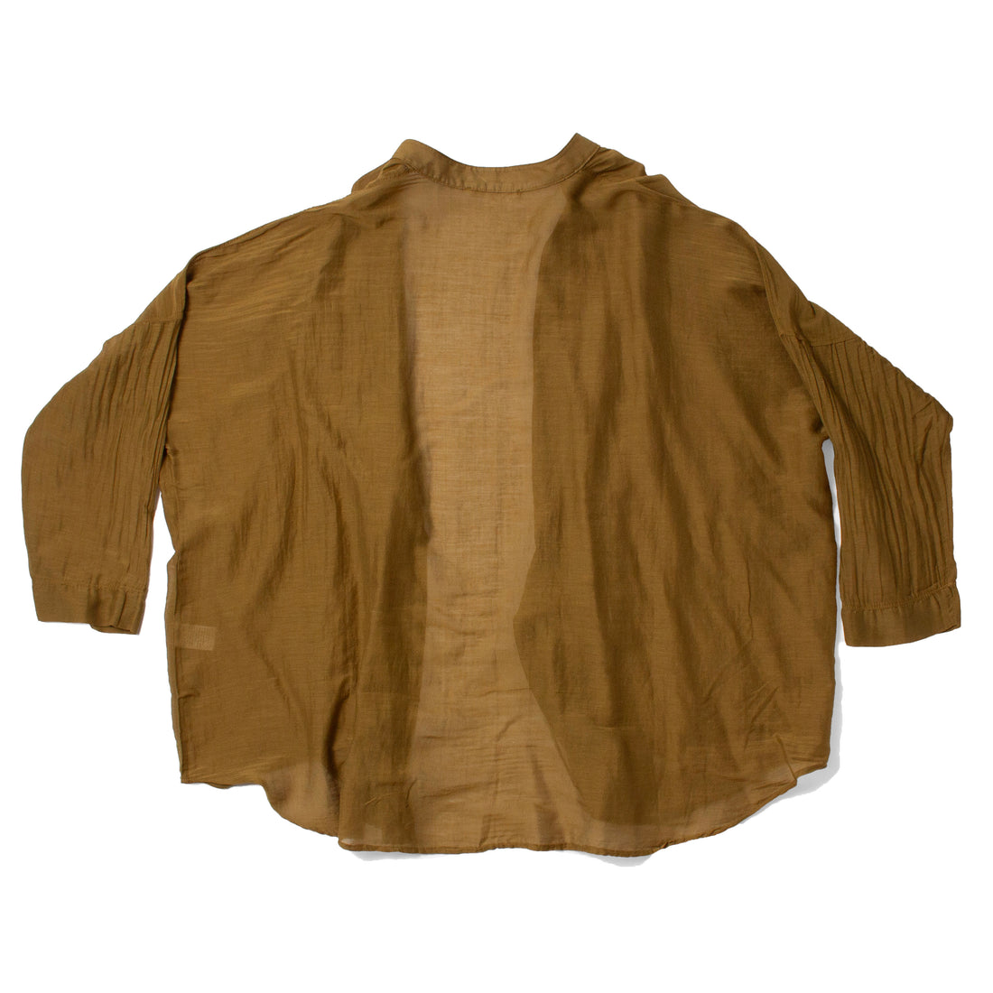 Black Crane Square Shirt in Dark Olive