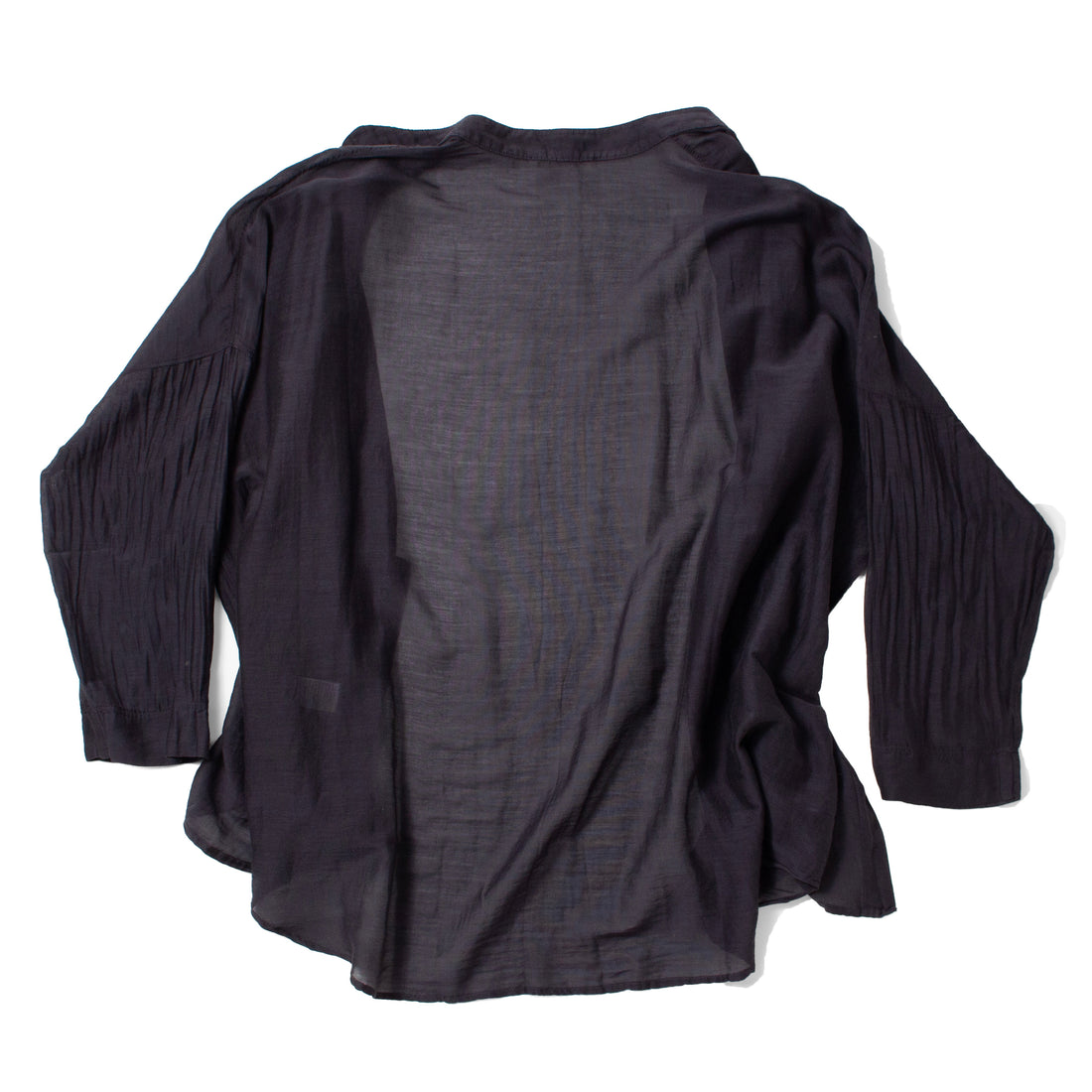 Black Crane Square Shirt in Faded Black