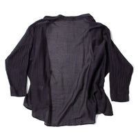 Black Crane Square Shirt in Faded Black