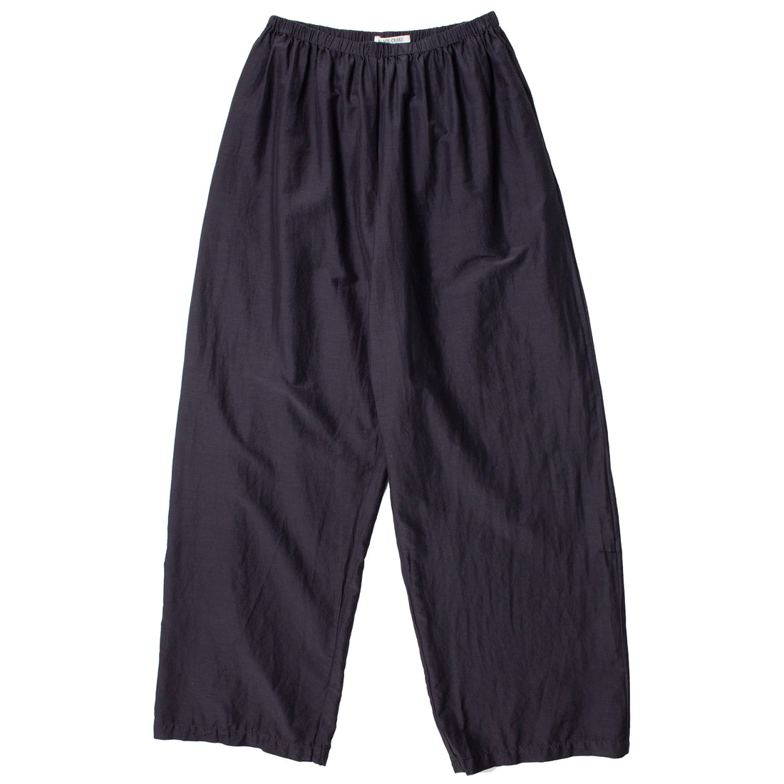 Black Crane Straight Pants in Faded Black