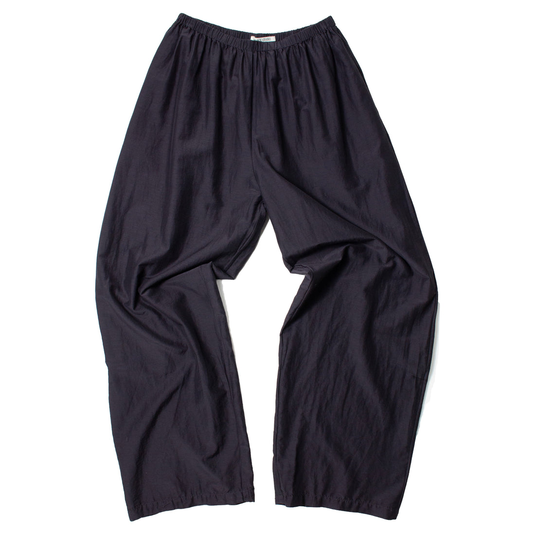 Black Crane Straight Pants in Faded Black