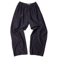 Black Crane Straight Pants in Faded Black