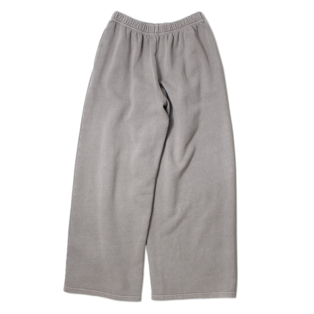 Black Crane Wide Long Sweatpants in Stone