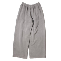 Black Crane Wide Long Sweatpants in Stone