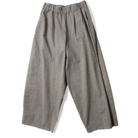 Black Crane Wide Pants in Grey