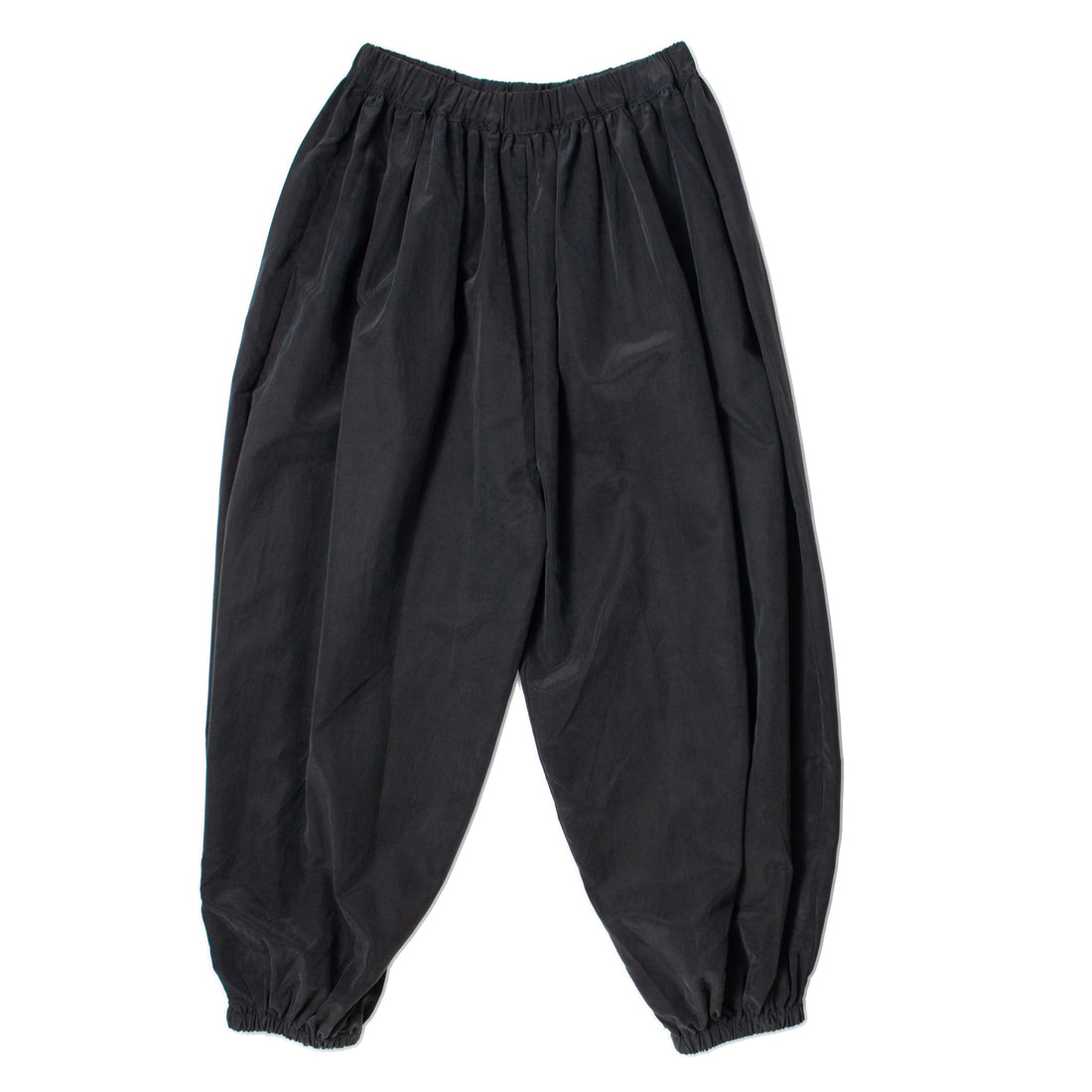Black Crane Lantern Pants in Black