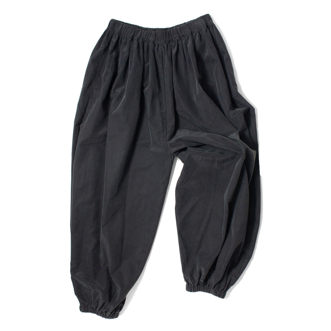 Black Crane Lantern Pants in Black