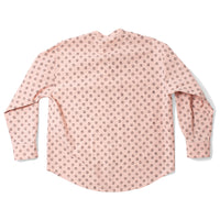 Flor Studio Margarita Buttondown in Pink/Brown Swirl