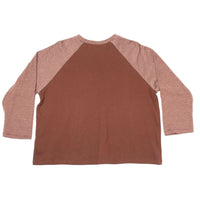 Carleen Boxy Raglan in Brown/Brown