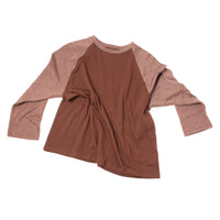 Carleen Boxy Raglan in Brown/Brown