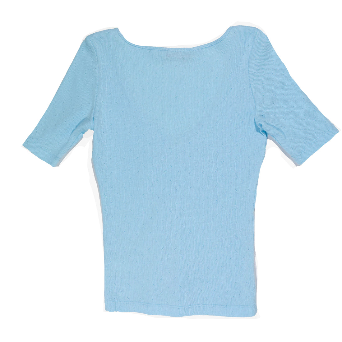 Carleen Lara Shirt in Blue Pointelle