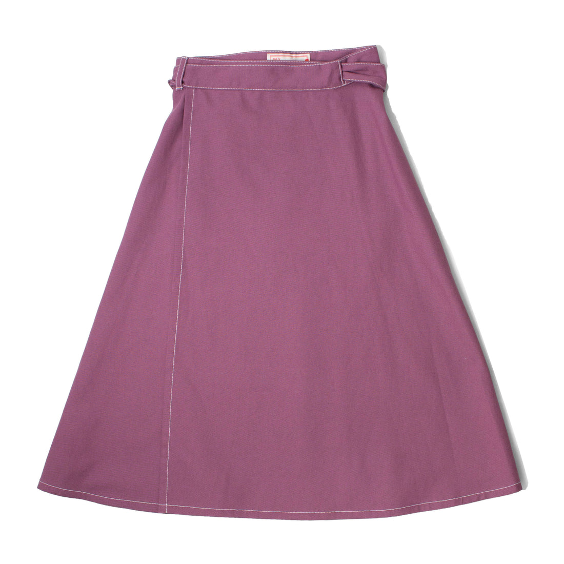 Carleen Louise Wrap Skirt in Mauve Canvas
