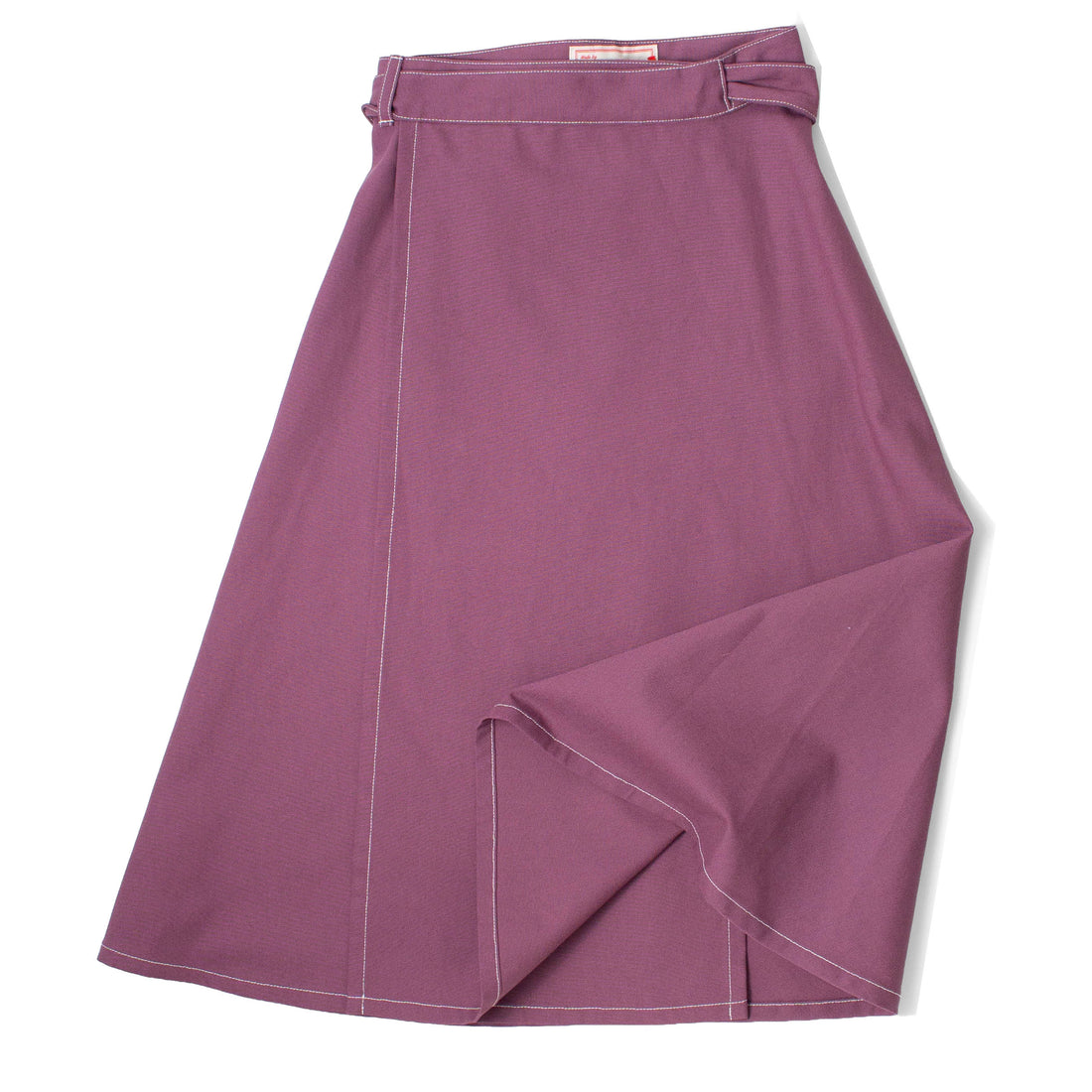 Carleen Louise Wrap Skirt in Mauve Canvas