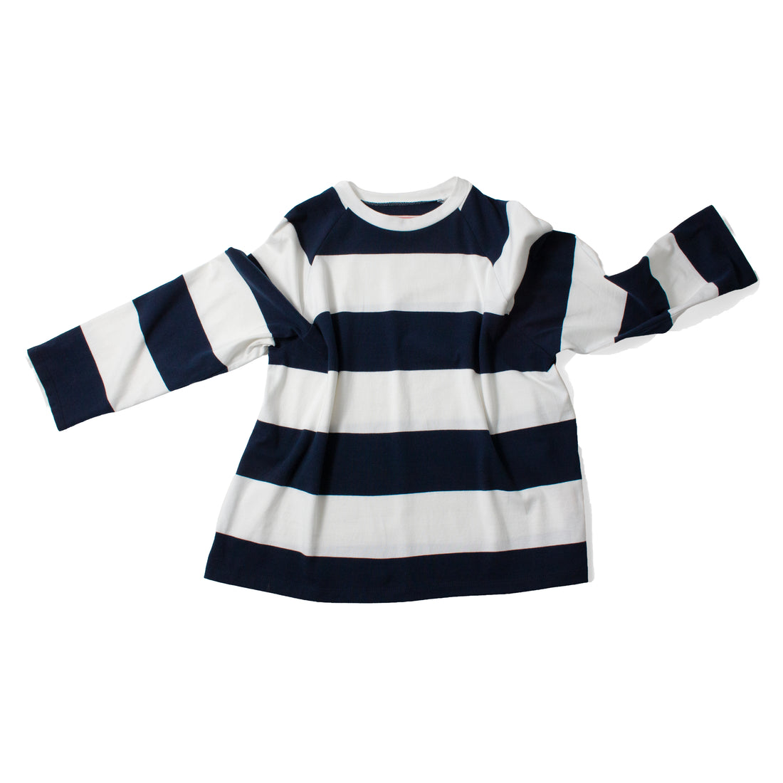 Carleen Boxy Raglan in Huge Stripe
