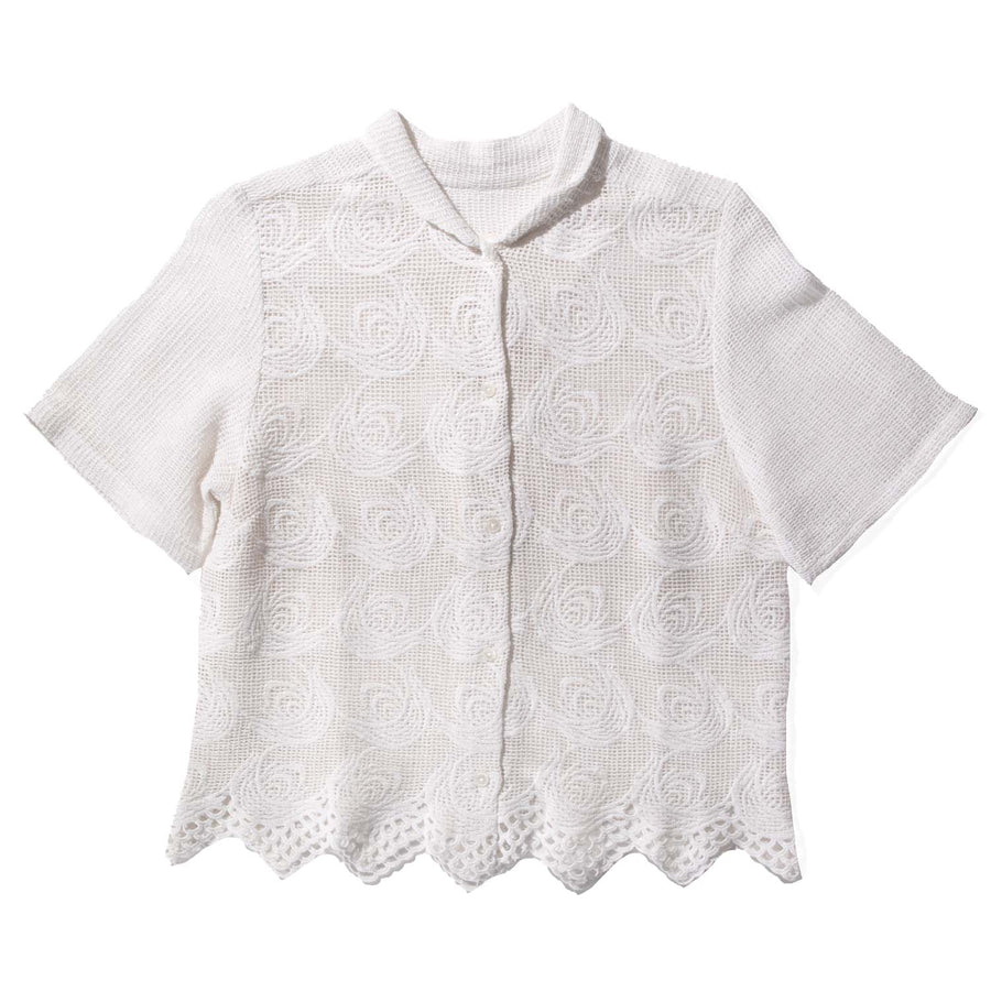 Caron Callahan JoJo Shirt in Swirl Cotton Crochet