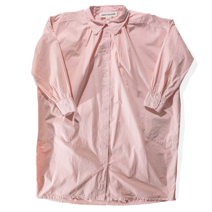 Caron Callahan Maria Shirtdress in Pink Poplin