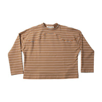 Caron Callahan Milo Top in Multi Brown Pink Jersey Stripe