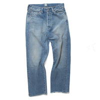 Chimala 13.5oz Selvedge Denim Wide Tapered Cut in Used Light